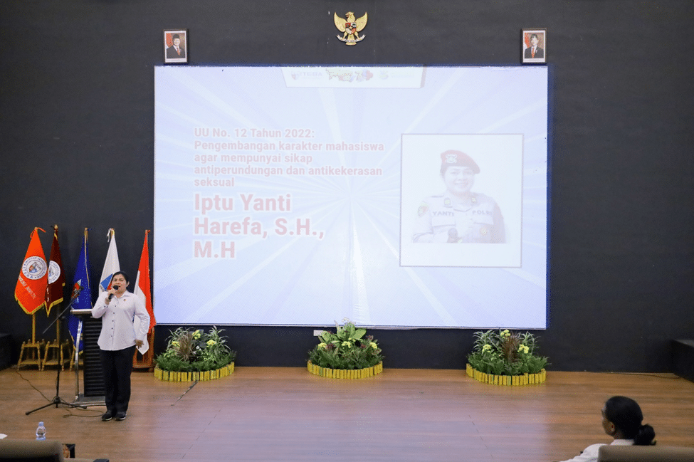 SATGAS PPKPT INSTITUT TEKNOLOGI BATAM BEKERJASAMA DENGAN POLDA KEPRI MELAKSANAKAN SOSIALISASI TENTANG ANTI KEKERASAN , PERUNDUNGAN DAN KEKERASAN SEKSUAL DI INSTITUT TEKNOLOGI BATAM